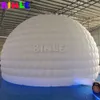 Promocyjna nadmuchiwana kopuła z LED LED White Igloo Wedding Pub Namiot na targach na targi