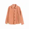 ZA Women Corduroy Jackets Fashion Office Ladies Loose Coats Female Autumn Vintage Solid Color Coat Girls Chic 210602