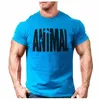 Men039S TSHIRTS Animal Print Tracksuit T Shirt Muskeltrender 2021 Fitness Cotton Brand Clothes for Men Bodybuilding Tee Lar9609760