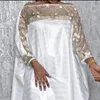 Casual Dresses S-5XL African Women's Sequined Maxi Dress Party Fashion Plus Size Female Muslim Bat Sleeves Loose Robe Kaftan Abaya Jilbab