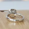 D1.0ct ring المهنية الخلود s925 فضة تألق الأوروبية والأمريكية الأزرق الماس فريد من نوعها تشيكوسلوفاكيا الزفاف العروس الفرقة الحجم 6-10 المرأة هدية مجوهرات R011