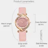 Armbandsur Rosegold Belt Creative Dial Women Titta på mode Rhinestone läder smycken kvarts armbandsur kvinnlig klocka gåva relogio feminino