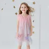 Niedźwiedź Leader Girl Cartoon Unicorn Dress Summer Dzieci Cute Sukienka Elegancka Party Kostiumy Toddler Baby Dzieci Vestidos 210708