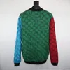 Erkek Sweaters Sonbahar Kış Kadınlar Geometrik Desen Kazak Kız Sıcak Sweaters Sıradan Gevşek Top Giysileri Açık Tasarımcı Yüksek