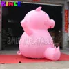 Dessin animé géant de cochon rose gonflable à vendre publicité gonflables cochons modèle extérieur portable dessins animés animaux charactors