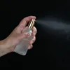5-100 ml Bottiglie spray portatili in vetro trasparente smerigliato dorato Top Spray nebulizzatore Contenitore da viaggio Bottiglia ricaricabile
