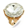 Luxe Midden-Oosters Mode Ring Rhinestone Crystal Rings Willekeurige Mix Kleur