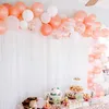 130 sztuk Rose Gold Balloon Arch Garland Kit Latex Confetti Balony na ślub Bridal Urodziny Dekoracje Baby Shower Girl 210719