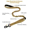 米軍の戦術的な犬のleeashes防水クイックリリース調節可能な犬のひもの戦術的なブーツ1000Dナイロン