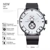 Sinobi 2021 Fashion Men's Watches Chronograph Ultra Thin Big Dial Clock Waterproof Sports Man Quartz Wristwatch Reloj Hombre Q0524