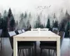 Beibehang papier peint personnalisé moderne frais brouillard forêt nuages volant oiseau nordique TV toile de fond 3d salon chambre 3d papier peint