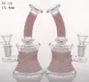 Em estoque Real imagens de vidro bong tubulação de água com tigela 14.4mm 18.8 mm Percaso tamanho conjunto de plataformas de Dab dois percolato de vidro de vidro de vidro fumar tubos de água