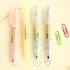 Highlighters 8 Pcs Dual Side Color Highlighter Pen Fluorescent Marker Pens 1-4mm For Paper Faxt Stationery Office Tools School Supplies