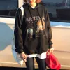 Jocoo Jolee Dames Vintage Black Star Airship Print Hoodies Casual Loose Hooded Sweatshirt Koreaanse Harajuku Girts Hoodies 210518