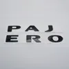 Pour Mitsubishi Pajero Emblem Car Autocollant Auto Accessoires Auto Cagoule Chrome Silver Gol