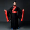 Vestuário étnico tradicional Hanfu Macho Robe Chinês Costumes antigos TV Performance Film Stage Wear Durante o período de três reinos
