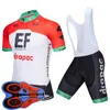 Nouvelle éducation EF First Team Cycling Jersey Summer Men Men Sports Sports Vêtements de vélo de course à sec rapide Usure de vélo pour VTT Tenues Y8240139