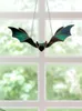 Dekorativa Objekt Figuriner Halloween Bat Stained Acrylic Fönster Hängande prydnad Premium och Durable Dekoration Fabulous Presentidé för B