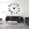 Horloges murales 2021 Horloge Montre 3D DIY Acrylique Miroir Autocollants Décoration de la maison Salon Moderne Europ Art Décor