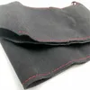 DIY Black Genuine Leather Suede Soft Car Steering Wheel Cover For Volkswagen Golf 6 GTI MK6 / Polo GTI / Scirocco R