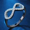 Moda cz Infinity Endless Love claddagh 8 forme anelli in argento sterling 925 per le donne Plata / argento riempito gioielli anel feminino