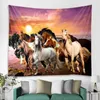 Pentium Horse Print Hippie Tapestry Polyester Fabric Home Decor Wall Rug Carpets Hanging Big Couch Blanket