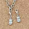 100 sztuk Antique Silver Beod Queen Charms Wisiorki z zapięciem homara dla biżuterii Making bransoletka Naszyjnik DIY Akcesoria