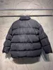 Markalı Erkekler Aşağı Ceket Mektubu Aplikler Tasarımcı Erkek Kış Sıcak Çift Fermuar Dış Giyim Moda Beyler Standı Yaka Aşağı Ceket