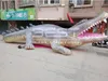 10m Outdoor Advertising decoration Giant inflatable realistic crocodile blow up big alligator balloon