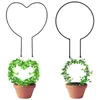 Other Garden Supplies Iron Plant Support Stake Stand Heart-shaped Round Vine Climbing Rack Flower Trellis Frame