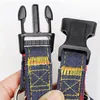 Denim Nylon Dog Collar Justerbar Hållbar tung tunga små medelstora hundar perfekt för att gå med träning m blå