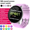 Lyxig Nyaste W8 Bluetooth Smart Watch Rostfritt Stålband Vattentät Sport Fitness Tracker Hjärtfrekvens Monitor Blodtryck Män Kvinnor SmartWatch