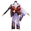 ロールコスゲームGenshin Impact Baal Cosplay Costume Raiden将軍コスプレ衣装女性制服セクシーなドレスハロウィーンフルセットY0903