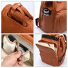 Borse per pannolini di grande capacità Pu Leather Mummia maternità Pannolino da viaggio Zaino Multifunzione Organizzatore J60d Q0528