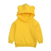 Autunno bambino Felpe Manica lunga bambino Pullover Maglione di velluto Simpatico orso Felpe con cappuccio per neonati casuali M3888