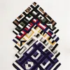 53cm 100% Mulberry Pure Silk Sjaal voor Lady Geruite Letters Print Square Sjaals Kleine Hoofd Zakdoek Volledige Hijab Wraps