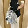 여성을위한 한국 스타일 작은 캔버스 소녀 미니 배낭 방수 패션 여행 배낭 학교 가방 Tennage 어깨 Y1105에 대 한 토트