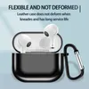 Akcesoria do zestawów słuchawkowych dla Airpods 3 Case Galwaniczne Anti Utracone Ochronne Pokrywy Słuchawki Przypadki z Hak Zapięcie Keychain Izeso