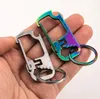 keychain Tools Stainless Steel multifunction bottle opener ruler wrench key ring outdoo durables