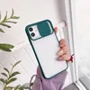 Push Window Cale Phone Case для iPhone 12 Pro Max 6 7 8 плюс 11 XR XS прозрачная матовая задняя крышка кожи