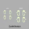 8 stks / set venster Prompt Luminous Sticker Kit Auto Deur Open Afslag Sticker Decal Fit Interieur Decoratie Stickers voor Tesla Model 3