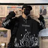 Skriv ut Långärmad Pullovers Oversized harajuku Hoodie Plus Storlek Sommarkläder Sweatshirt Kvinnor Koreansk stil Streetwear Toppar 211206