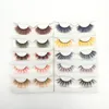 New design private label colored faux mink eyelashes vendor attractive colorful fluffy makeup rainbow lashes