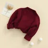 Pullover 9 cores Criança menino menino meninas suéteres sólidos 0-6y Autumn Winter Rous