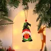 Décoration de Noël en bois sans visage nain vieil homme pendentif Rudolph petits pendentifs décor pour la maison arbre suspendus ornements nouvelle année