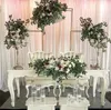 5 pièces support de décoration florale de mariage colonne Base ballon chandelier gâteau Dessert support fleur Vase arc fond anniversaire Sta6949792