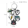 Anime Hot Demon Slayer Keychain Tanjirou Nezuko Inosuke Figura Pingente de Jóias Liga de Jóias Esmalte Chaveiro Para Fãs Cosplay Presente G1019