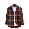 Men's Casual Shirts 2022 Spring Autumn Long Sleeve Red Black Plaid Shirt Men Slim Fit Cotton Clothing Fashion Brand S-2XL