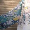 Badeanzug-Ups Kaftan 2021 Tunika Print Snake Robe de Plage Cover Up Strandkleid Bademode 210319