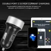 2 i 1 LED Digital Display Dual USB Universal Billaddare till iPhone Samsung Huawei Mobiltelefon Snabb laddningsadapter MQ100